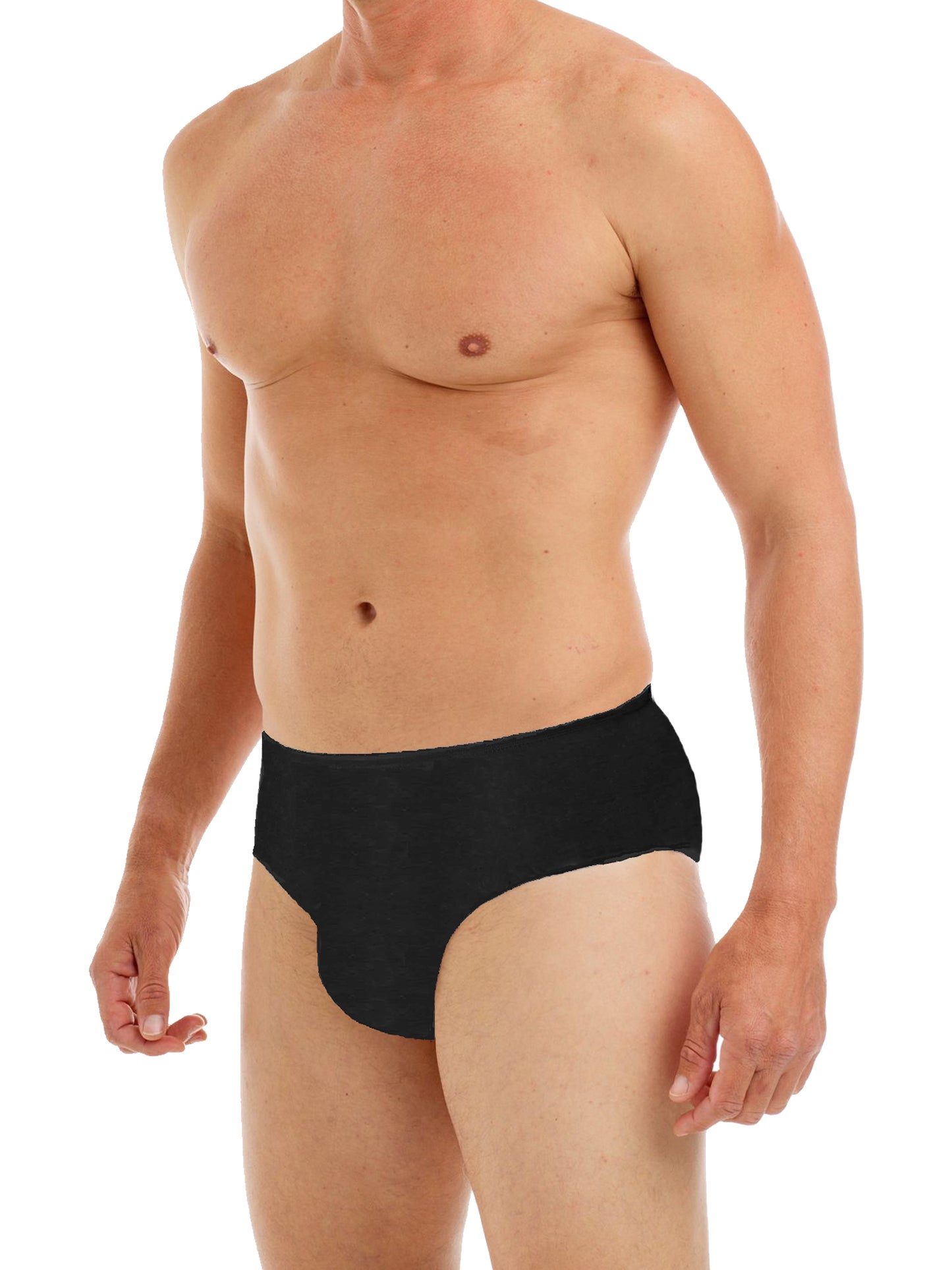 Underworks Mens Disposable 100% Cotton Underwear For Travel - Hospital Stays - Emergencies - 10pk